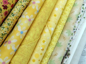 Against other yellow fabrics